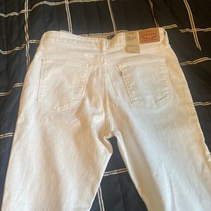 Levi's White High-Rise Skinny  size 32
